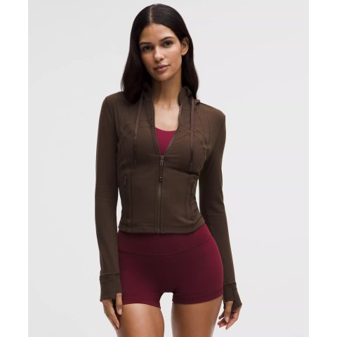 Define Nulu 短款连帽 胡桃棕