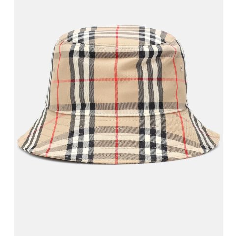 Burberry格纹渔夫帽