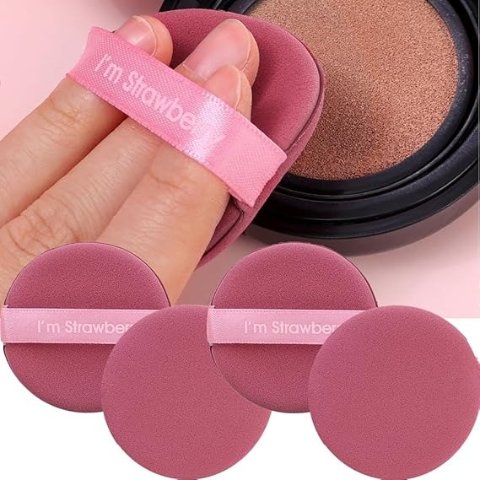 双面黄彩妆粉扑 5只装