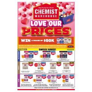 Chemist Warehouse 打折图表 1月29日