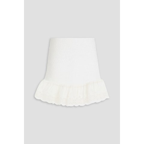 Richillieu 蕾丝装饰棉迷你裙