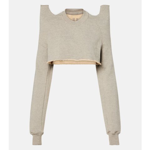 棉混纺短款卫衣