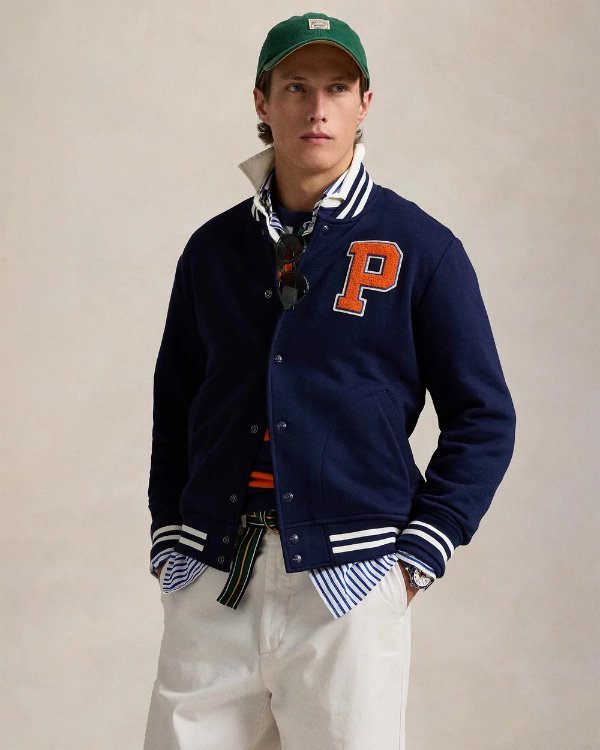 RL 羊羔绒棒球夹克