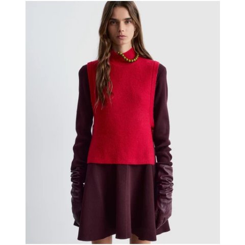 Wool 羊毛围脖上衣