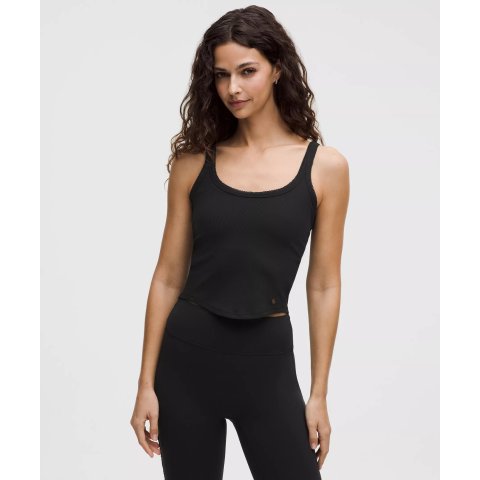 Nulu Heart 罗纹短款背心