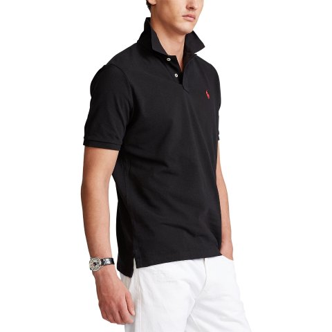 黑色POLO衫