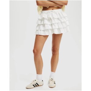 Lani 荷叶边裙 藏青色