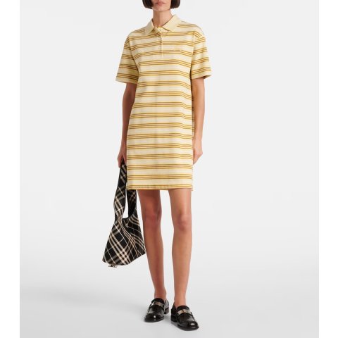Icon Stripe 拼色棉质连衣裙