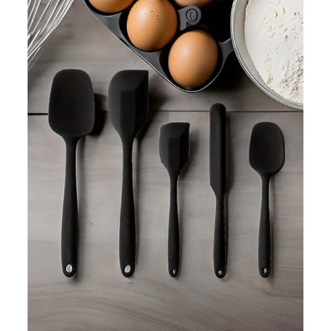 硅胶刮刀 5件套 黑色