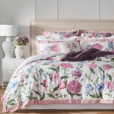 Winter Romance 棉缎被套套装 紫色