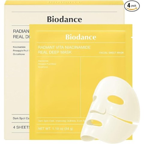 维他命亮白面膜 4片