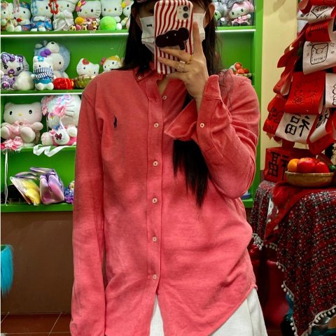 Polo Ralph Lauren满$120享7折西柚色复古衬衫