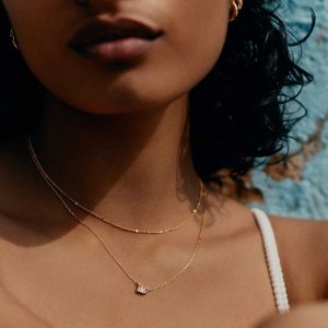 Mejuri PLACE项链 18K金