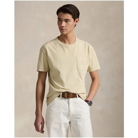 Custom Slim 矿物染口袋T恤