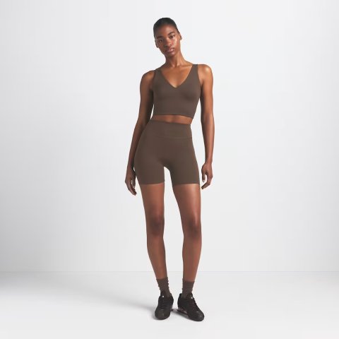 NikeNike SKIMS 女士哑光高腰自行车短裤 12.5cm