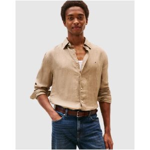 Pigment 亚麻衬衫 长袖