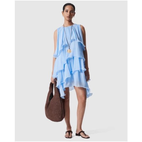 Frill 无袖连衣裙 短款