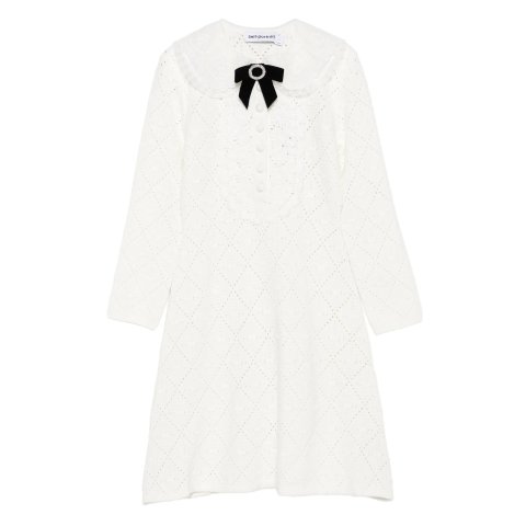 蝴蝶结迷你连衣裙