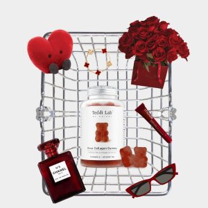 玫瑰胶原小熊$26