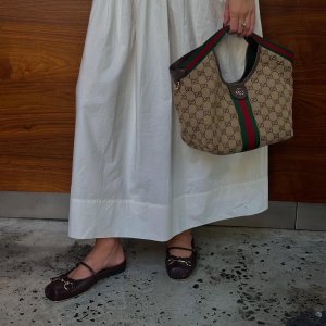 棕色 复古少女芭蕾舞鞋