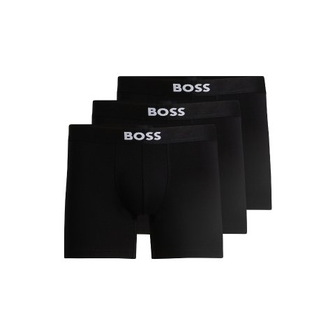 BOSSIcon Logo 男士平角内裤 3件装