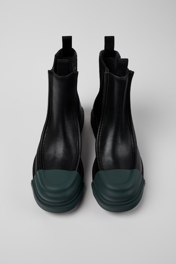 Junction 换头皮革短靴