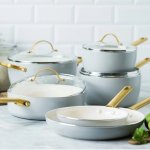 GreenPan 高颜值锅具5件套 不粘耐用还可烤箱用🍲