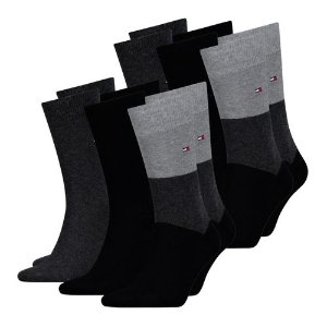 Tommy Hilfiger 男士袜子套组6双特价折扣 指导价31.98欧 折后仅售19.98€欧 每双相当于3欧！