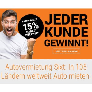 德国知名租车网站 SiXT 共享汽车暑期结束前可享受高达85折的租车折扣！