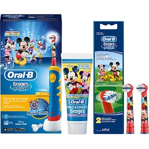 Oral-B Stages Power儿童电动牙刷套装 米奇老鼠版 折后仅€48.43