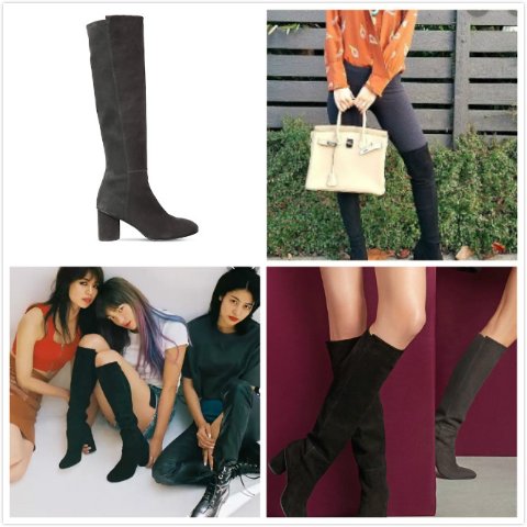 Stuart weitzman eloise top 75mm suede knee boots