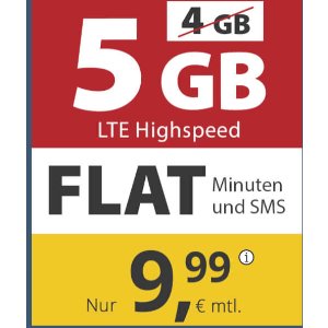 包月电话短信 5GB上网只要9.99欧