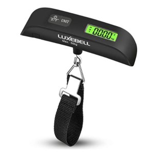 Luxebell数码行李秤，旅行秤 T形悬挂式天平带屏幕显示器，50公斤量程