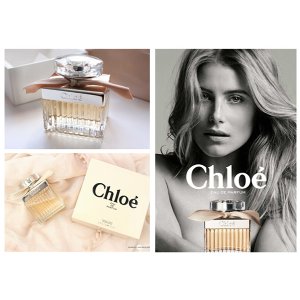 Chloé 同名香水30ml指导价58.99欧，折后只需47.65欧；50ml指导价82欧，折后67.49欧，买就送N个赠品
