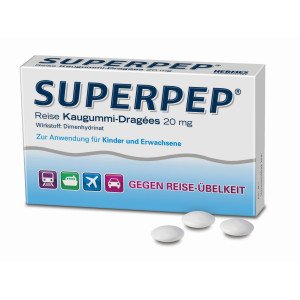 德国SUPERPEP防晕车、晕船口香糖 指导价10.75欧，折后9.49欧+新用户减5欧！