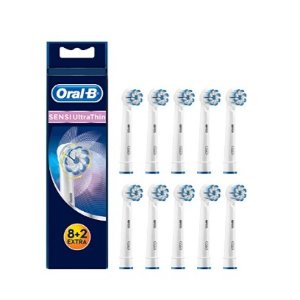 专为敏感打造！Oral-B Sensi UltraThin 柔软 电动牙刷替换刷头 10只装 限时特价仅24.20欧！