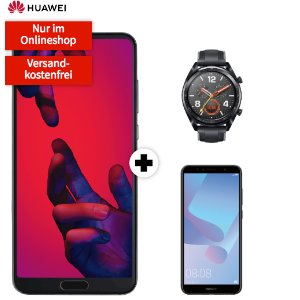 Allnet-Flat 包月跨网电话+2GB流量包月上网  月租26.99欧  送HUAWEI P20 Pro Dual SIM 手机&& Huawei Watch GT智能手表 && Huawei Y6 2018手机