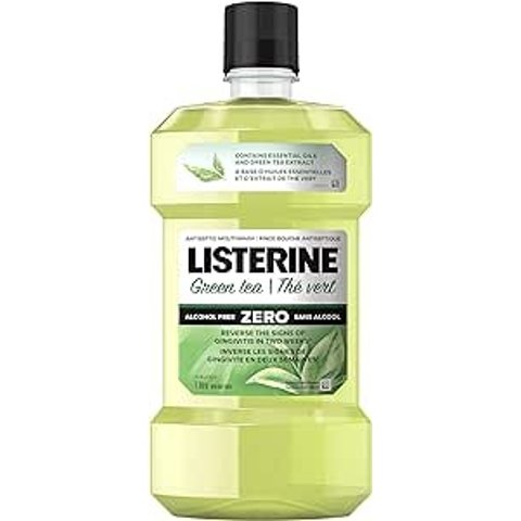 Listerine 绿茶味低酒精漱口水1升装 清新好口气