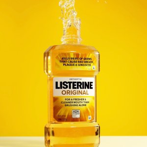 Listerine 李施德林 深层抗菌 低酒精漱口水1升装 清新好口气