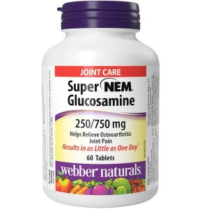 Webber Naturals 蛋壳膜硫酸氨糖软骨素 60片 关节养护更给力