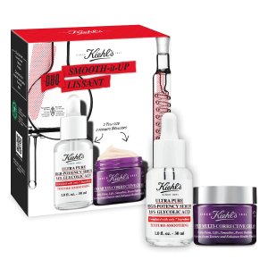 Kiehl's值$147=4.8折小红瓶原液精华+紫玻A面霜