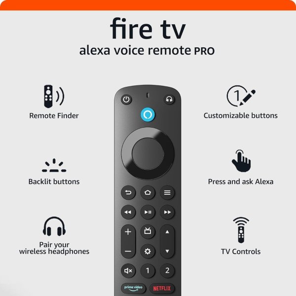 Fire TV Pro遥控器专业版 带查找功能+背光按钮