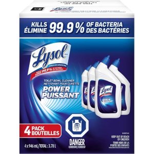 Lysol 马桶清洁剂964mlx4瓶装 比单买划算，家居囤货快冲