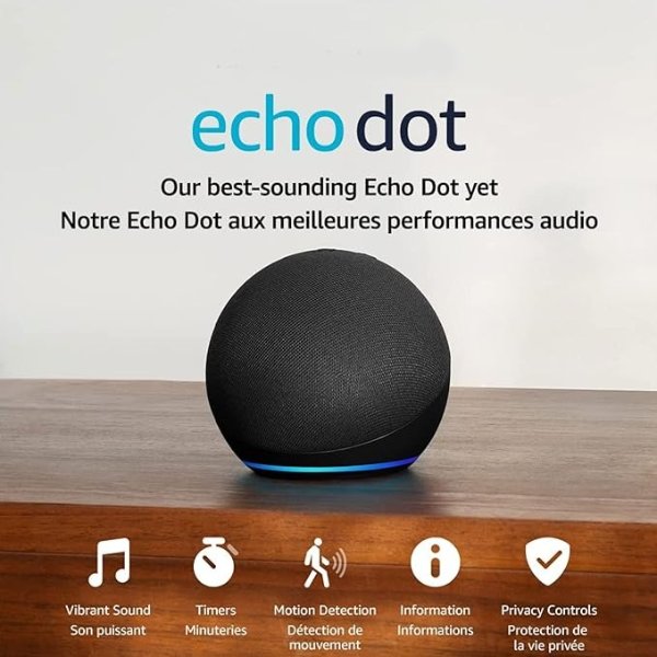 超新第5代 Echo Dot 智能语音助手 3色可选