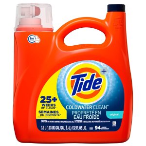 💥史低价💥：Tide 汰渍 冷水高效洗衣液 3.9L大桶 清洁不打折