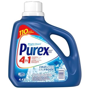 Purex Coldwater 浓缩洗衣液 4.43升110缸 上次秒涨