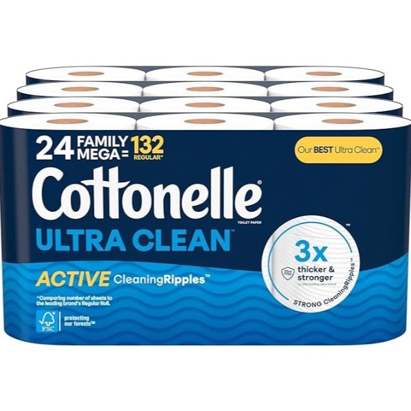 Cottonelle 超净系列舒适卫生纸 24巨卷=108卷