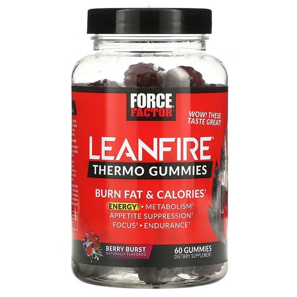 Force Factor, Leanfire Thermo 燃脂软糖，浆果味，60 粒软糖