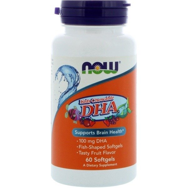 Now Foods, 儿童可咀嚼 DNA，美味水果味，60 粒软胶囊