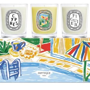 Diptyque 封面今夏限定地中海3件$130(HR$183)车载香$48